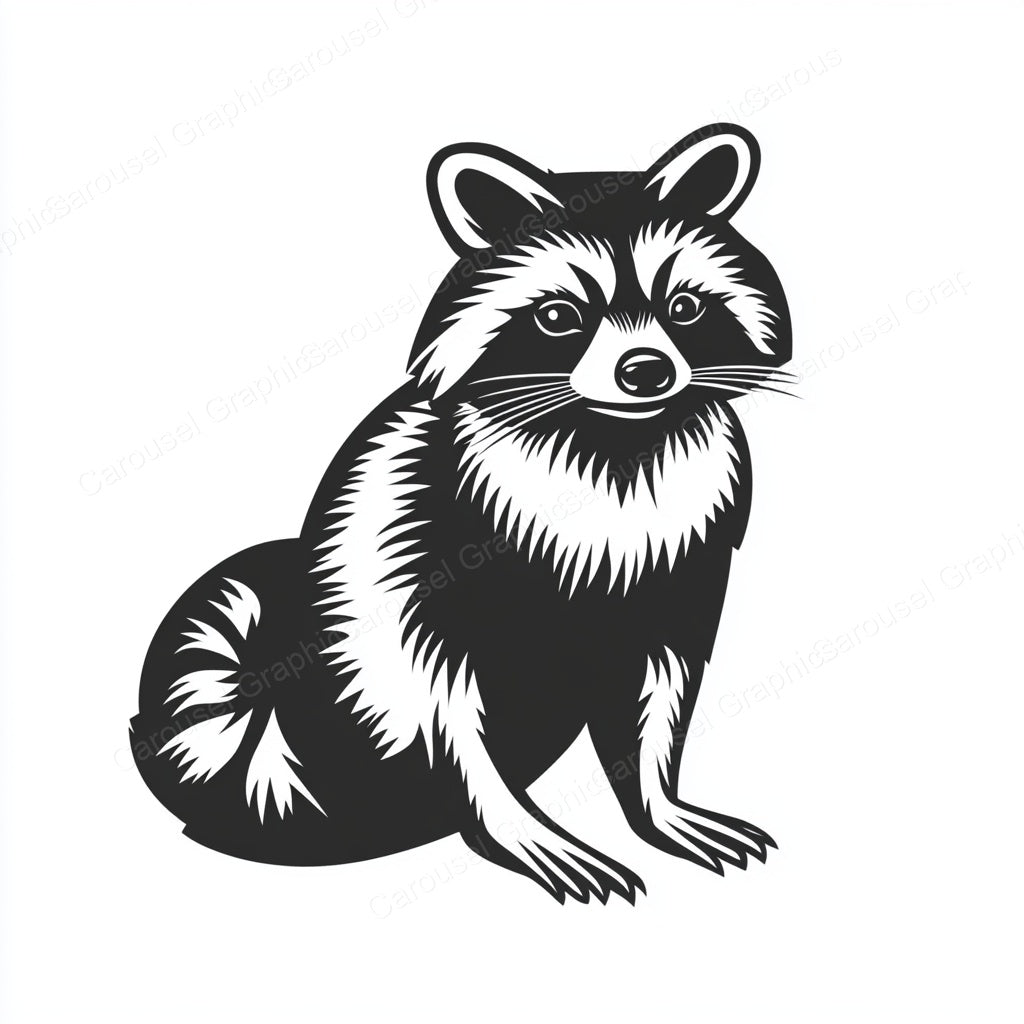 Raccoon Vector Graphic preview