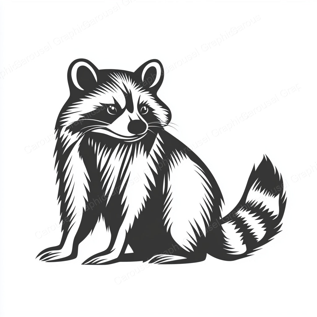 Raccoon Vector Graphic preview