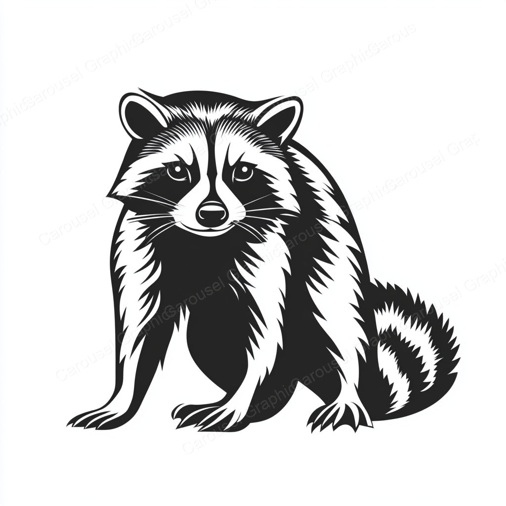 Raccoon Vector Graphic preview