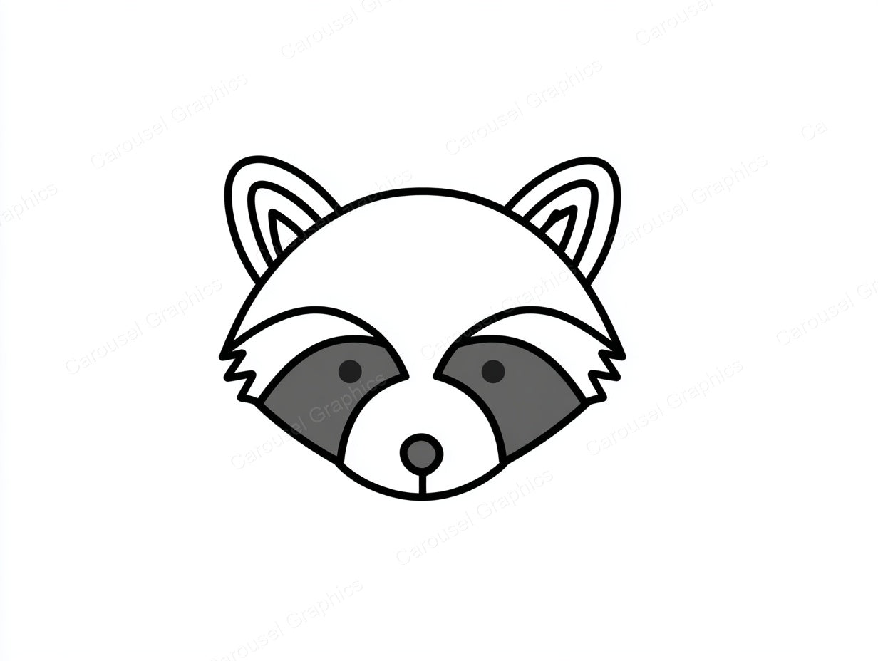 Raccoon Vector Graphic preview