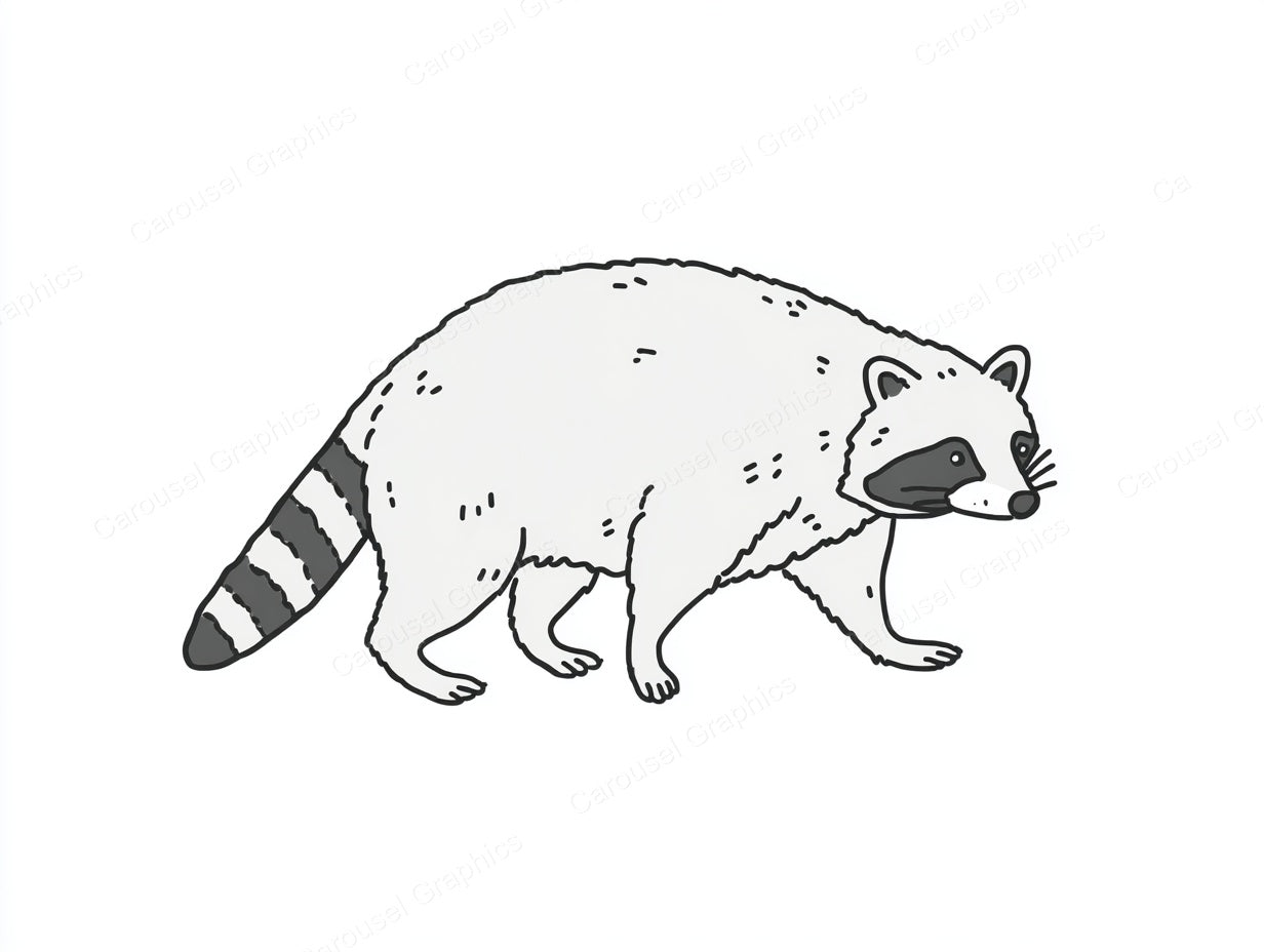Raccoon Vector Graphic preview