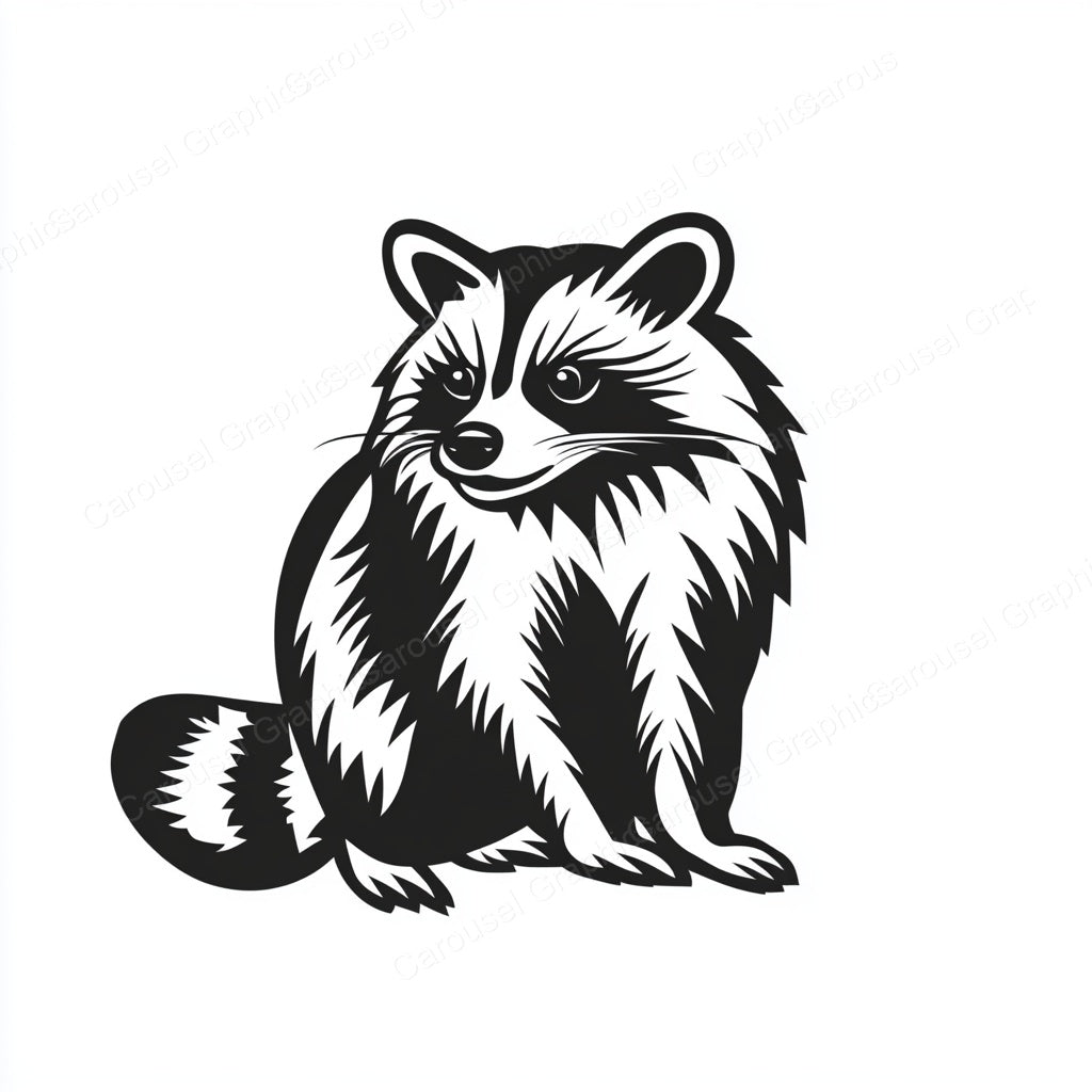 Raccoon Vector Graphic preview