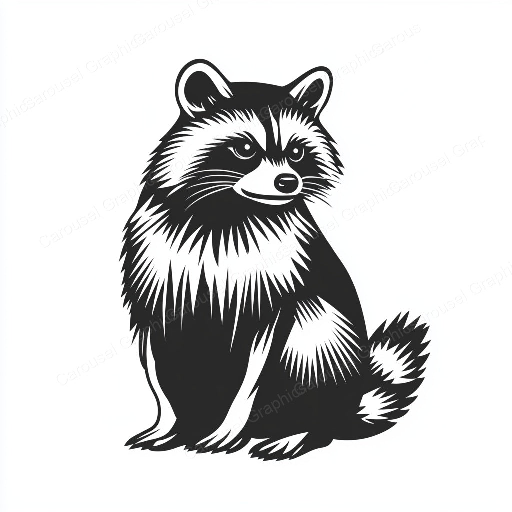Raccoon Vector Graphic preview