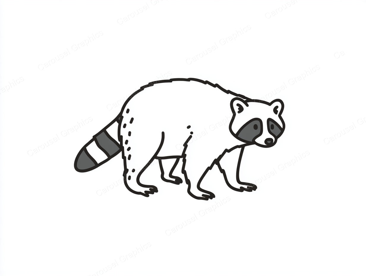 Raccoon Vector Graphic preview