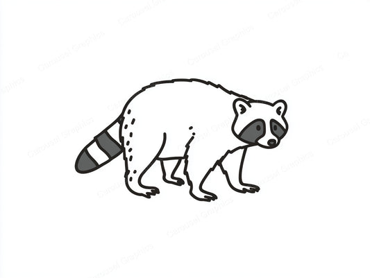 Raccoon Vector Graphic preview