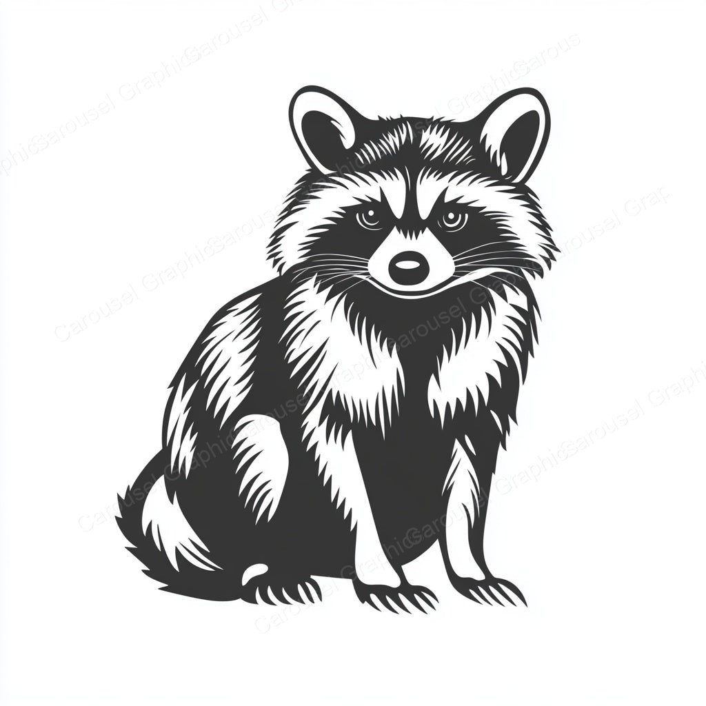 Raccoon Vector Graphic preview