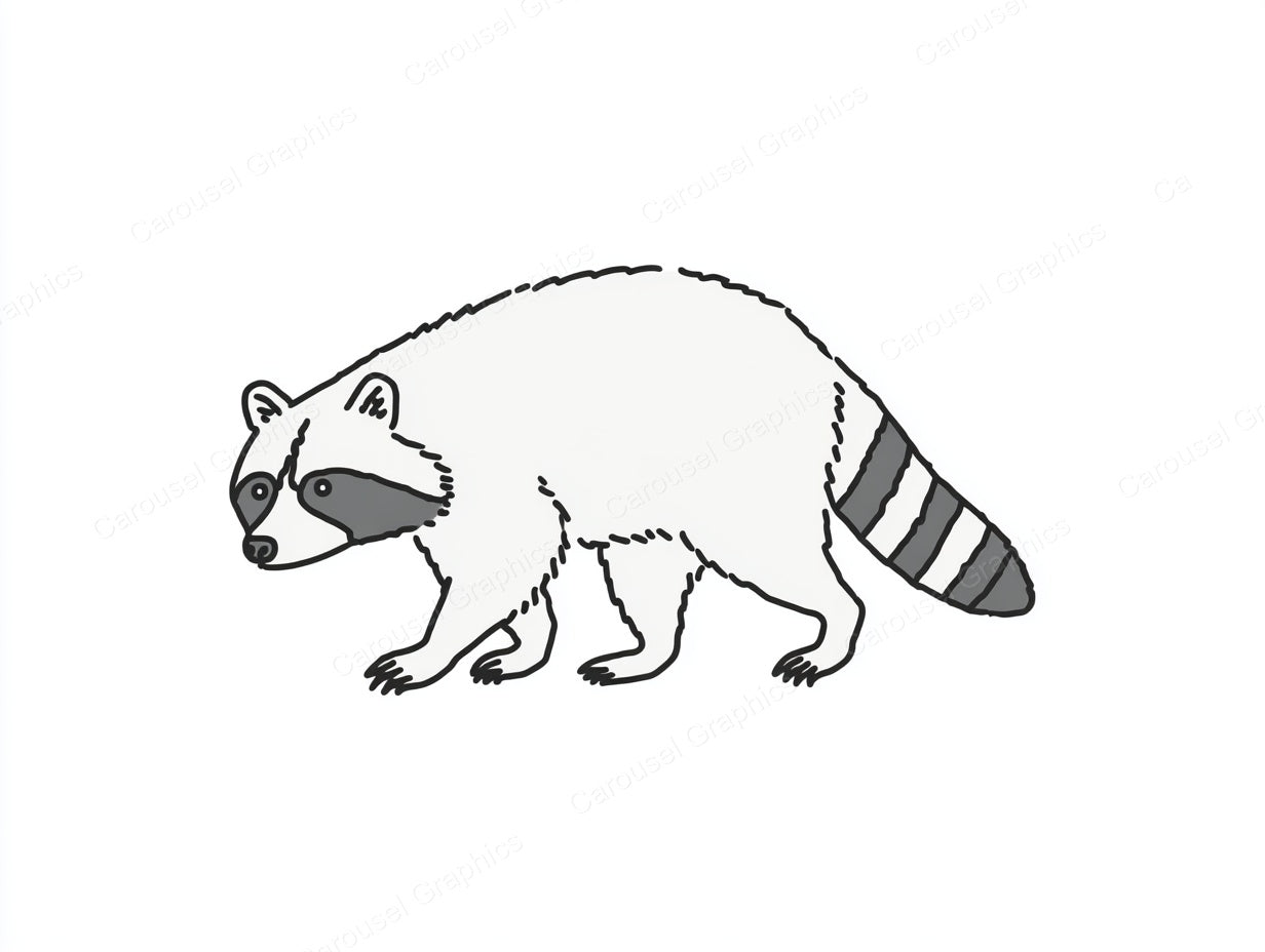 Raccoon Vector Graphic preview
