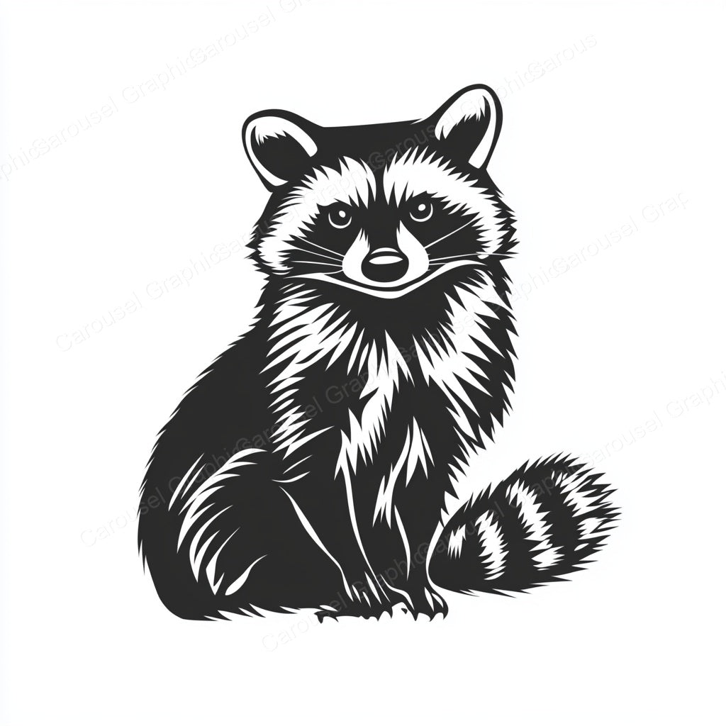 Raccoon Vector Graphic preview