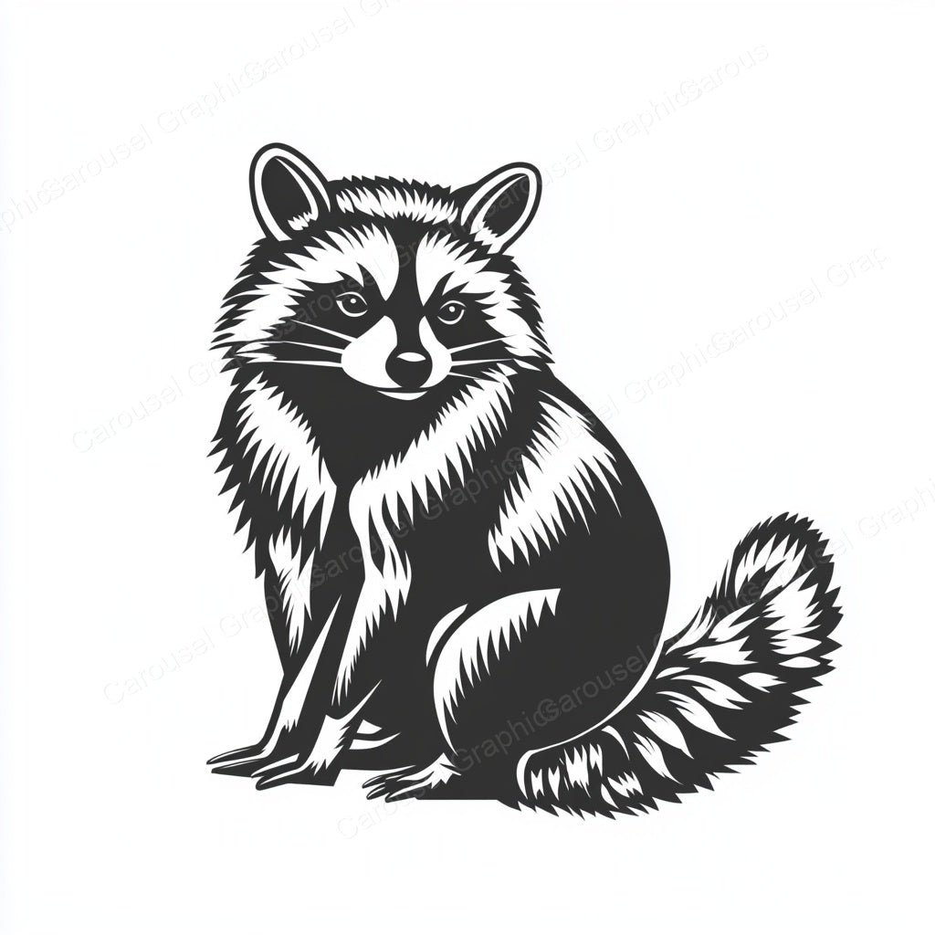 Raccoon Vector Graphic preview