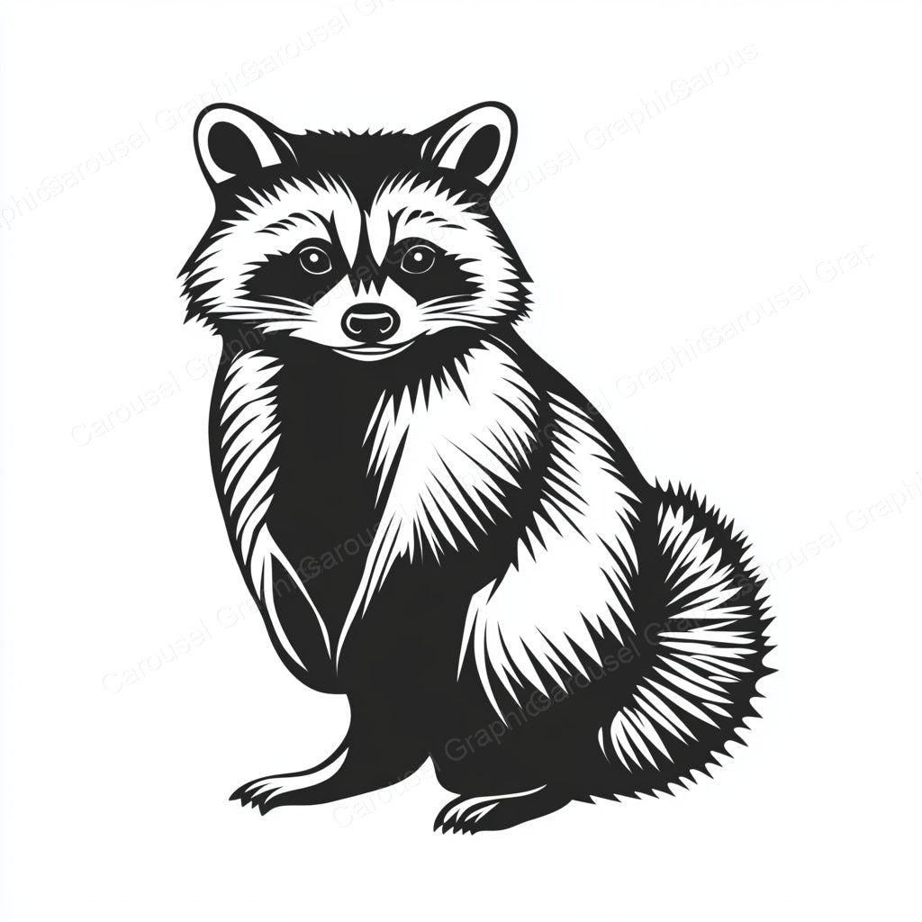 Raccoon Vector Graphic preview