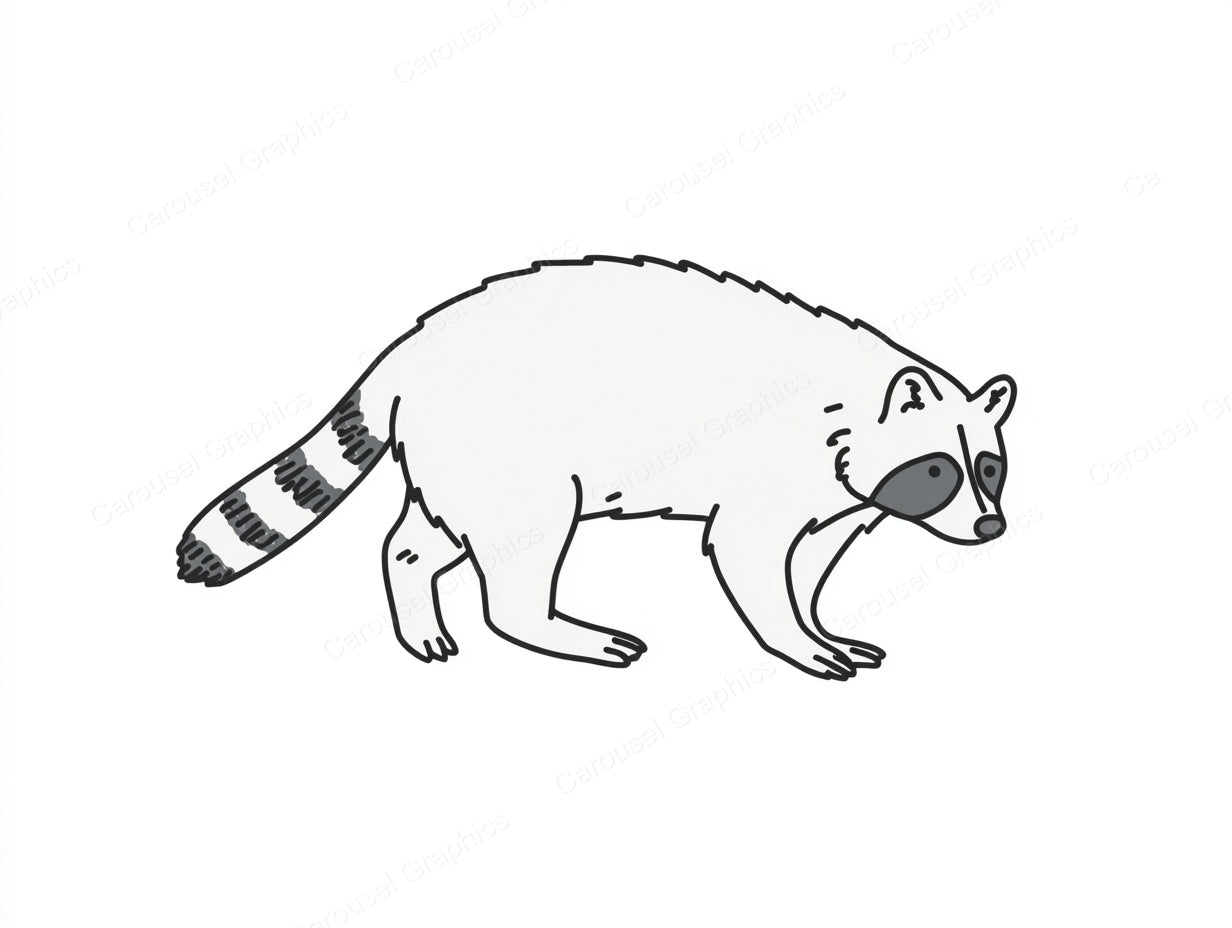 Raccoon Vector Graphic preview