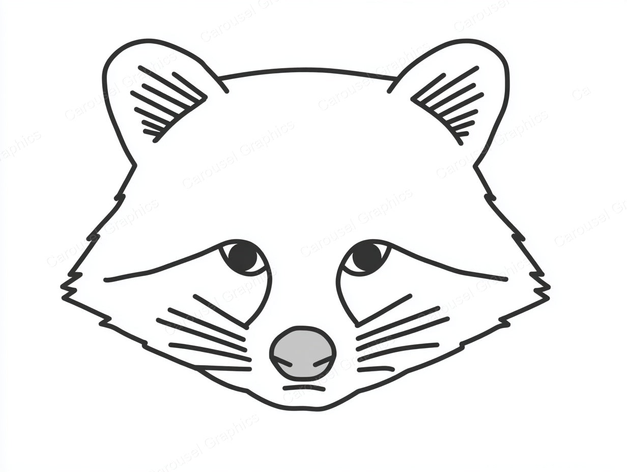 Raccoon Vector Graphic preview
