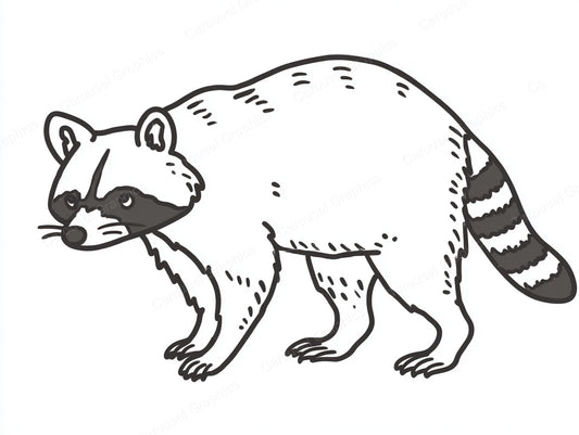 Raccoon Vector Graphic preview