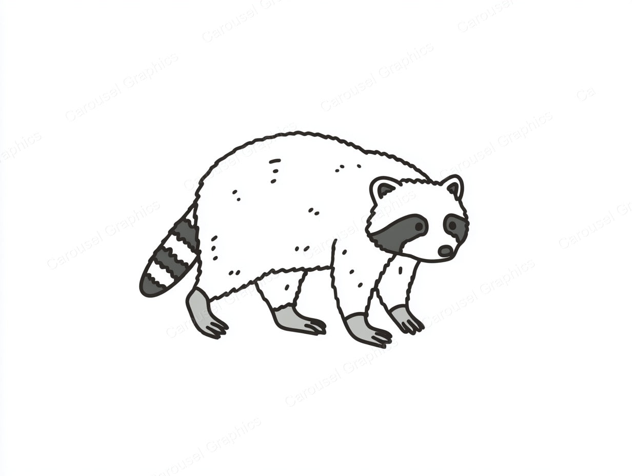 Raccoon Vector Graphic preview