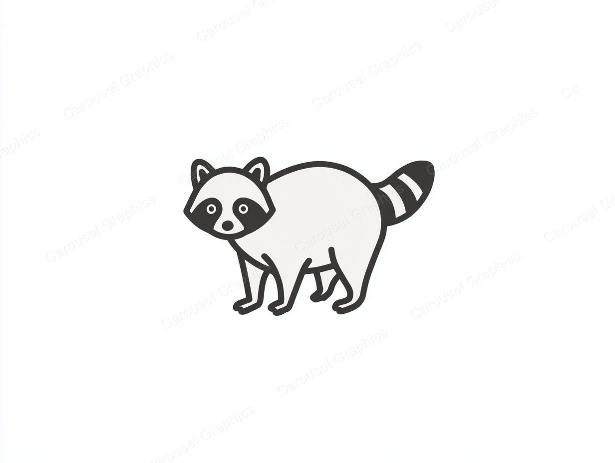 Raccoon Vector Graphic preview