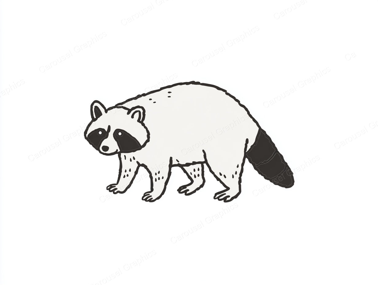 Raccoon Vector Graphic preview