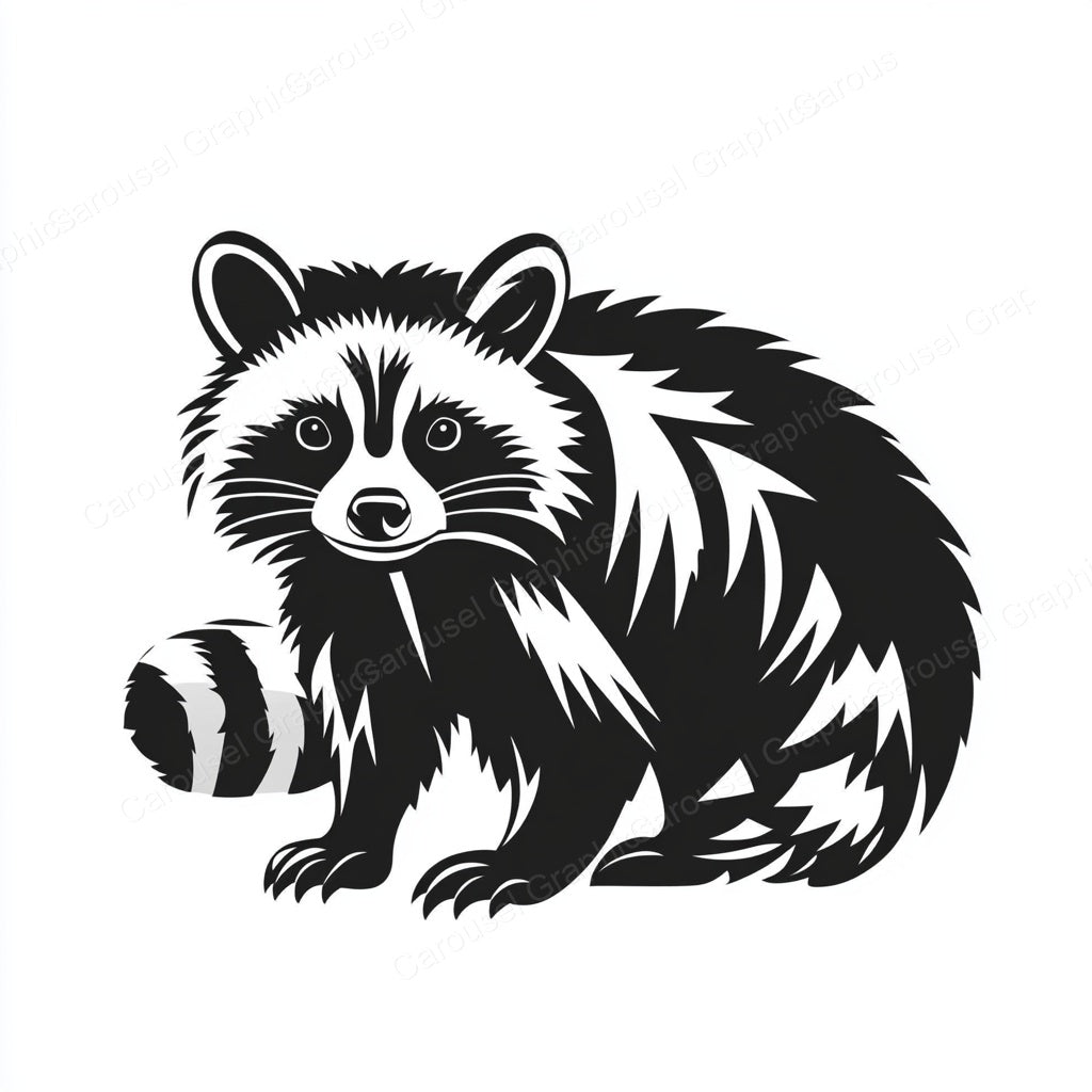 Raccoon Vector Graphic preview