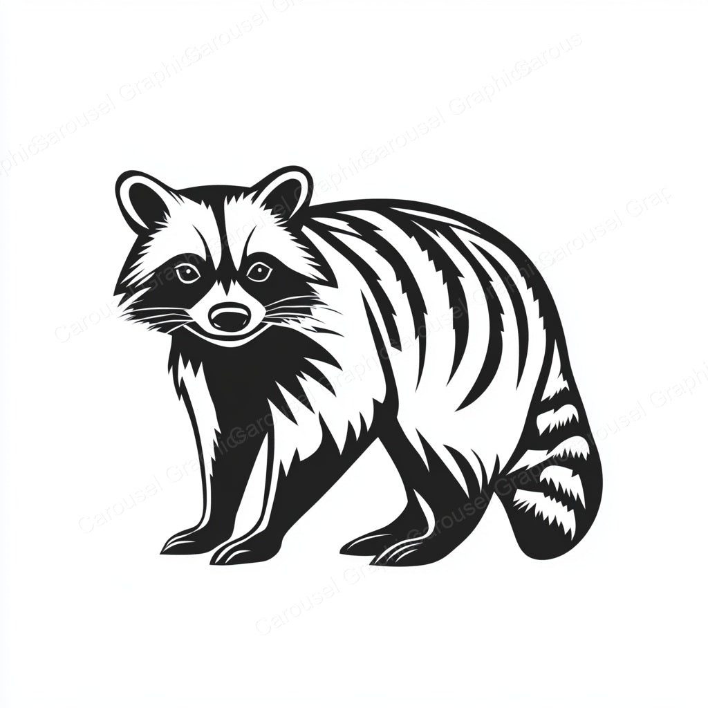 Raccoon Vector Graphic preview