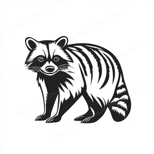 Raccoon Vector Graphic preview