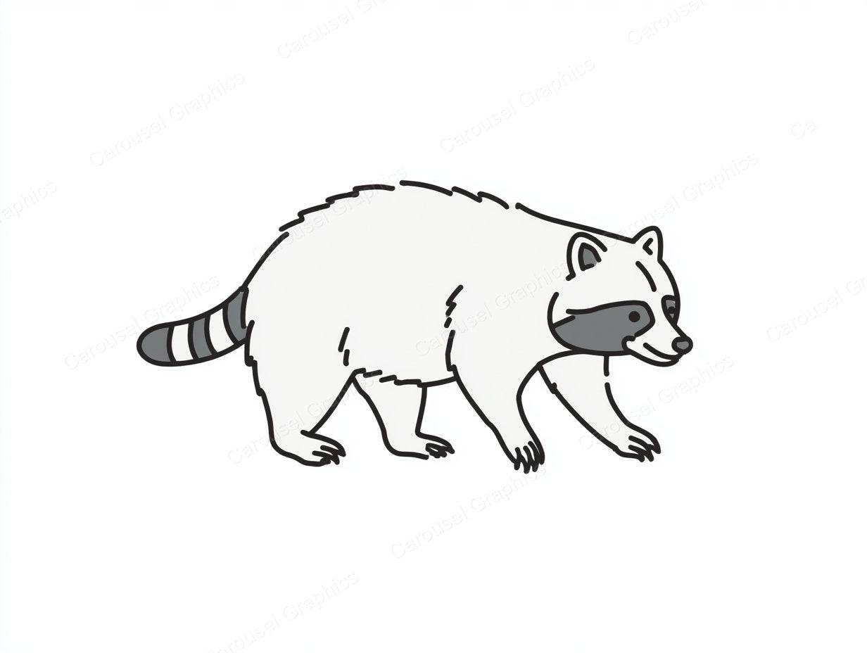 Raccoon Vector Graphic preview
