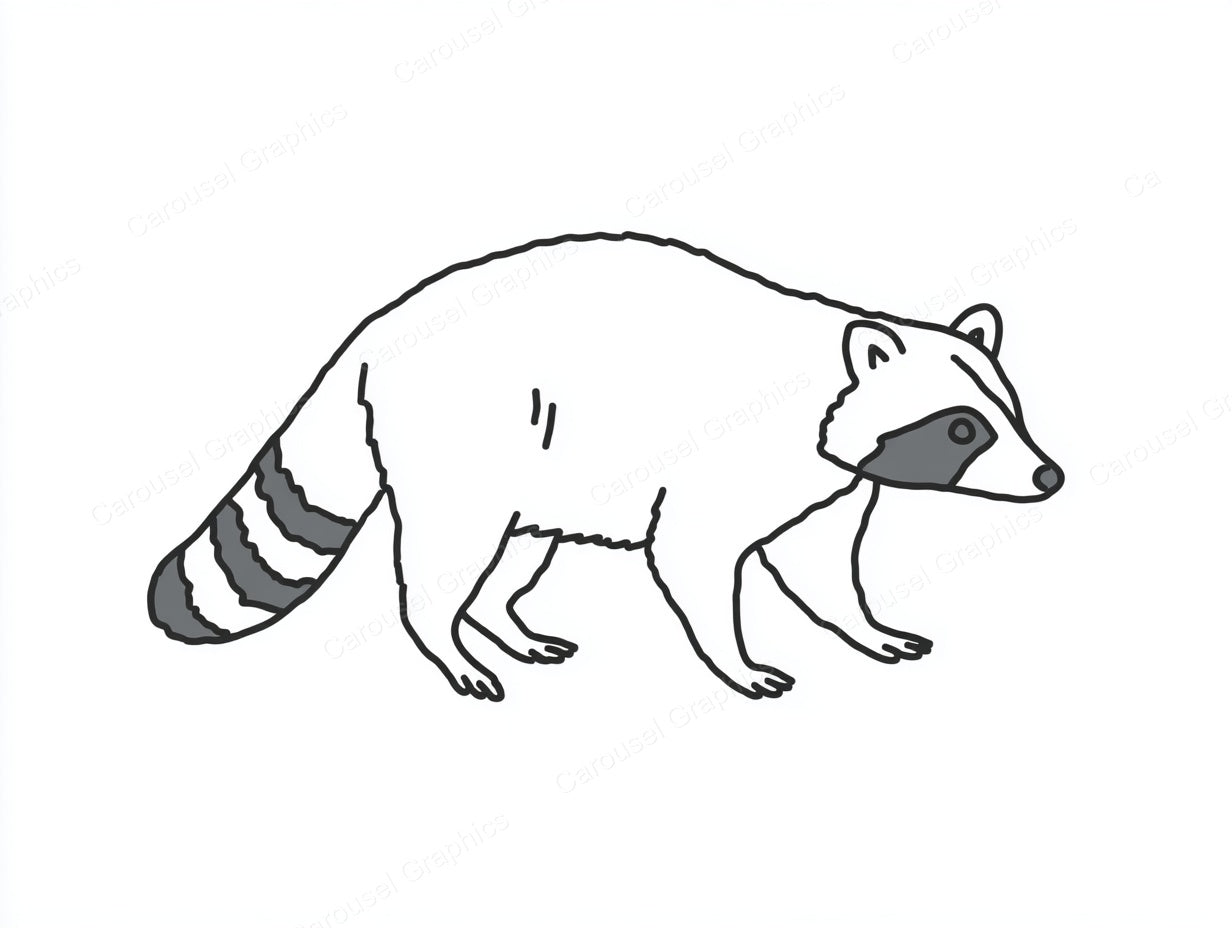 Raccoon Vector Graphic preview