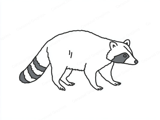 Raccoon Vector Graphic preview