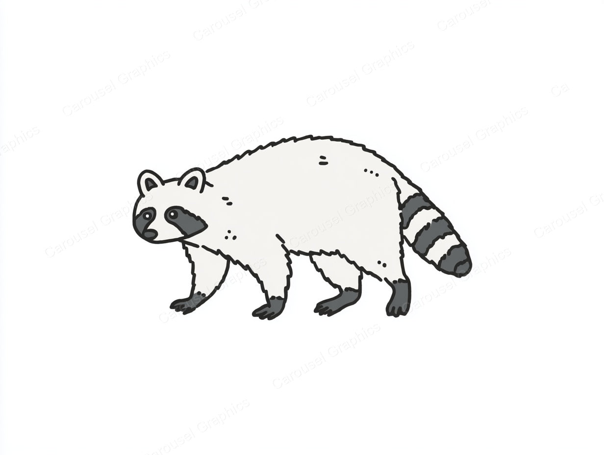 Raccoon Vector Graphic preview