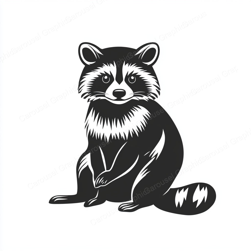Raccoon Vector Graphic preview
