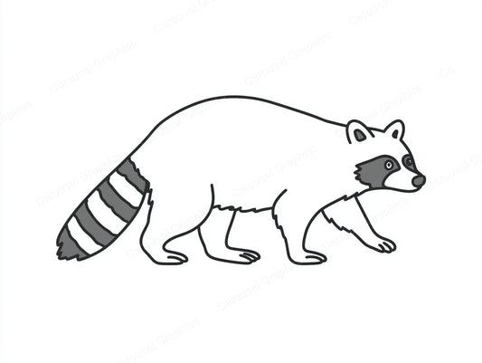 Raccoon Vector Graphic preview