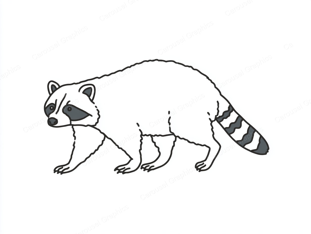 Raccoon Vector Graphic preview