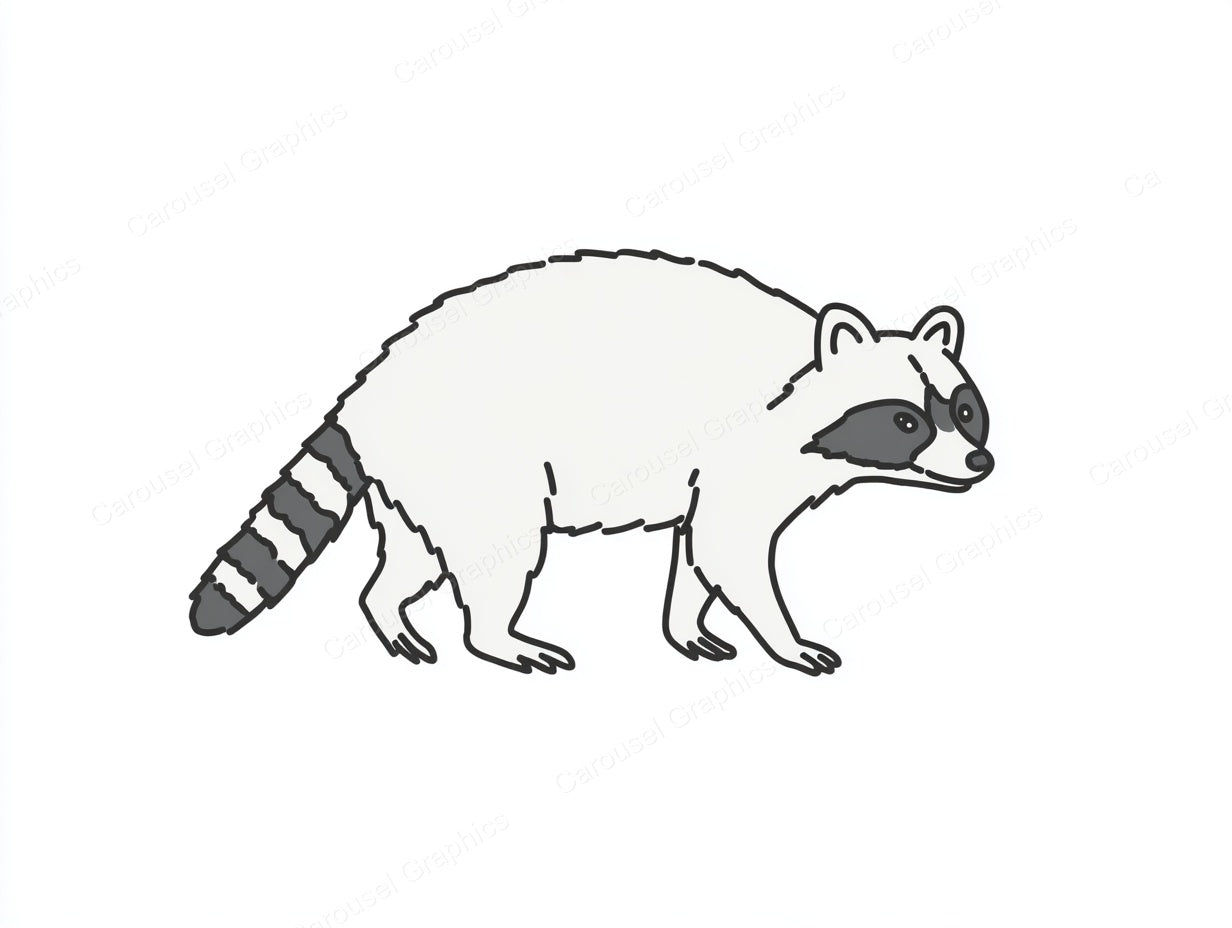 Raccoon Vector Graphic preview