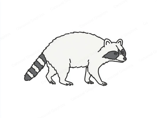 Raccoon Vector Graphic preview