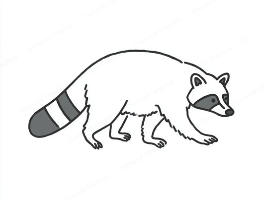 Raccoon Vector Graphic preview