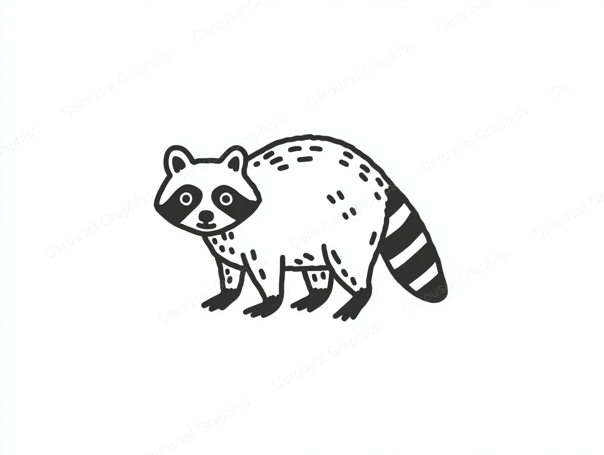 Raccoon Vector Graphic preview