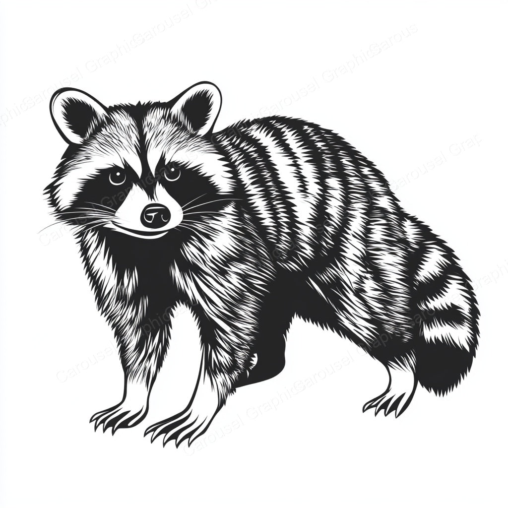 Raccoon Vector Graphic preview