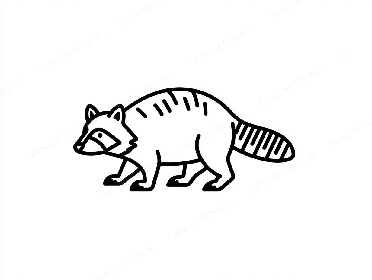 Raccoon Vector Graphic preview