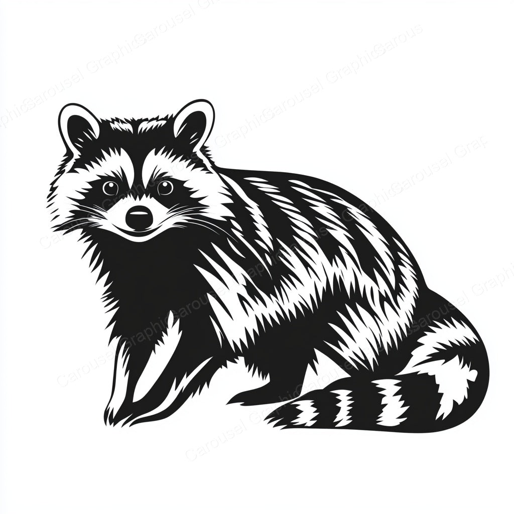 Raccoon Vector Graphic preview