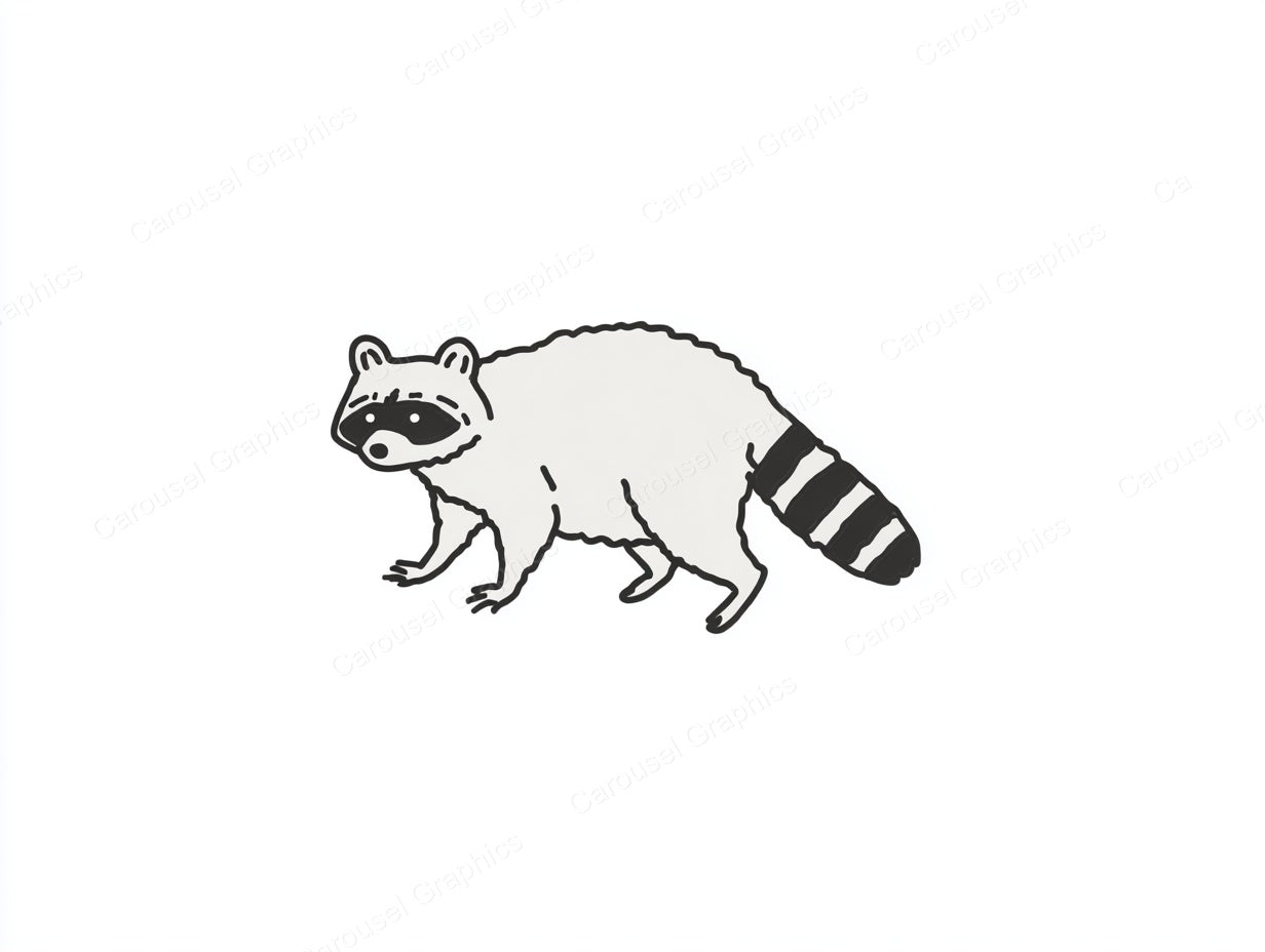 Raccoon Vector Graphic preview