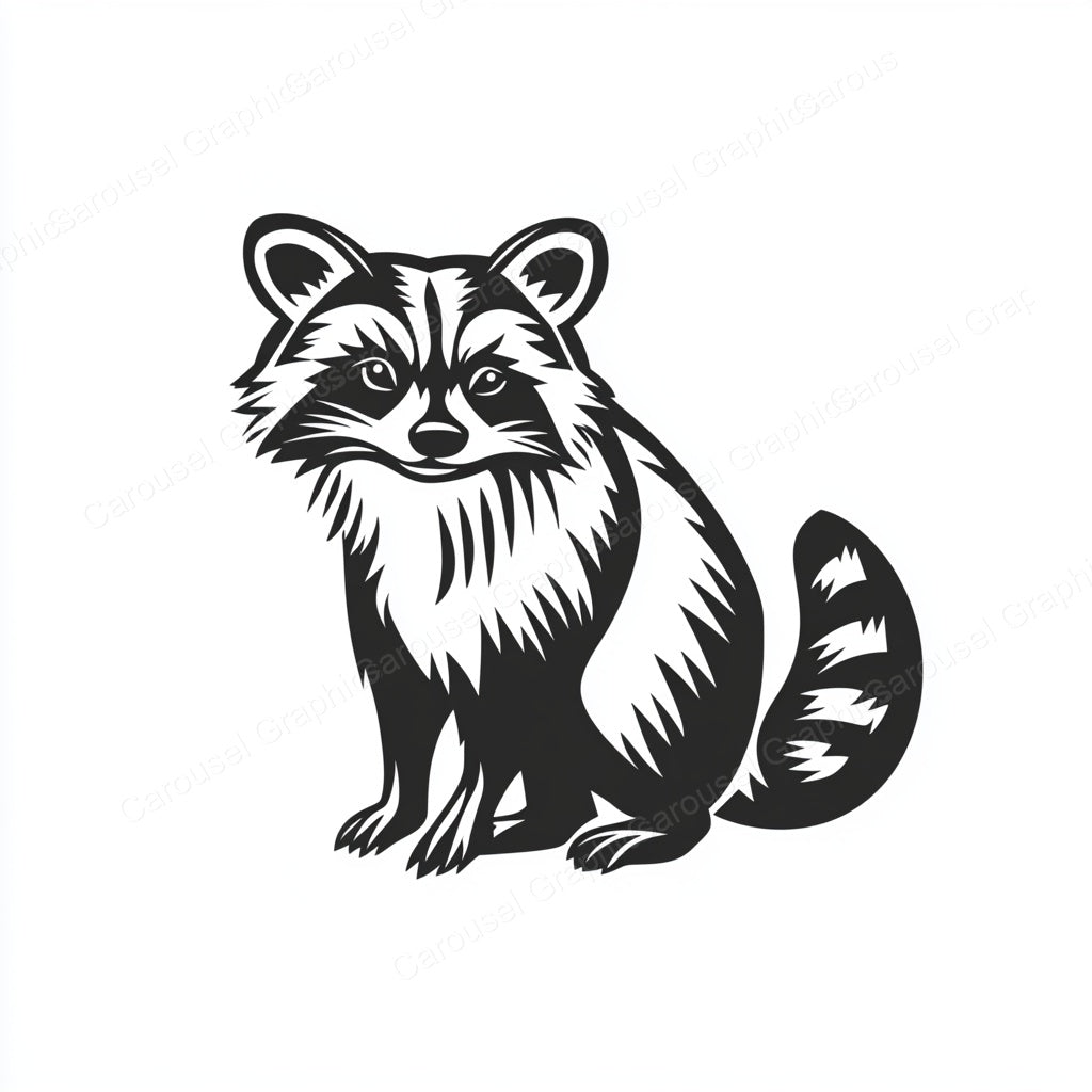 Raccoon Vector Graphic preview