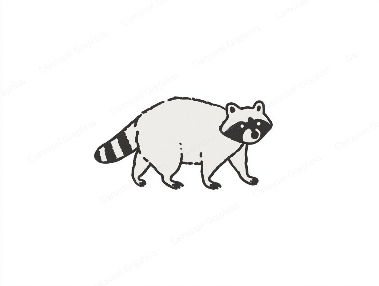 Raccoon Vector Graphic preview