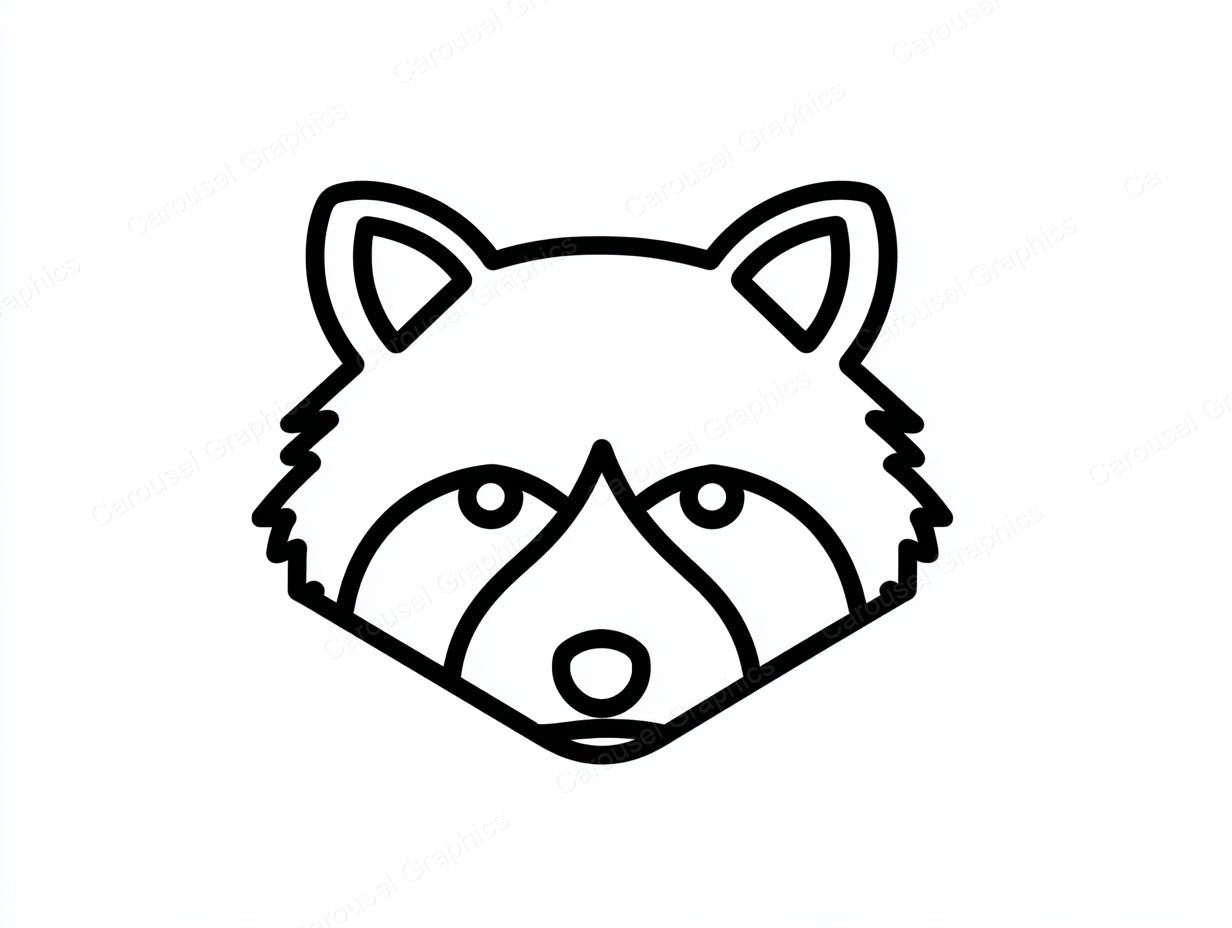 Raccoon Vector Graphic preview