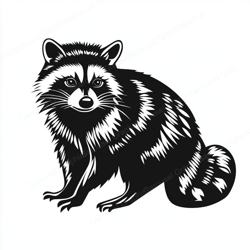 Raccoon Vector Graphic preview