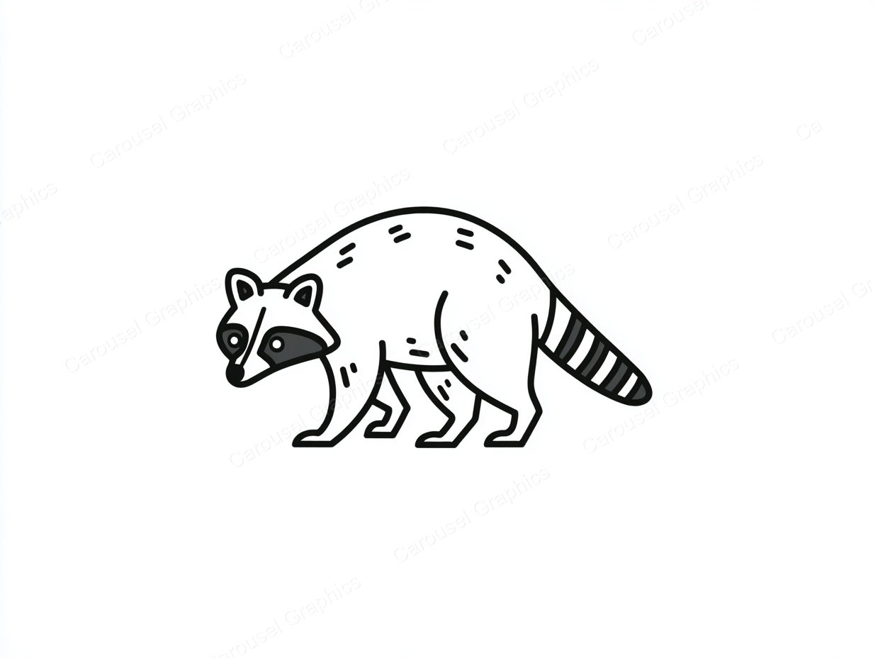 Raccoon Vector Graphic preview