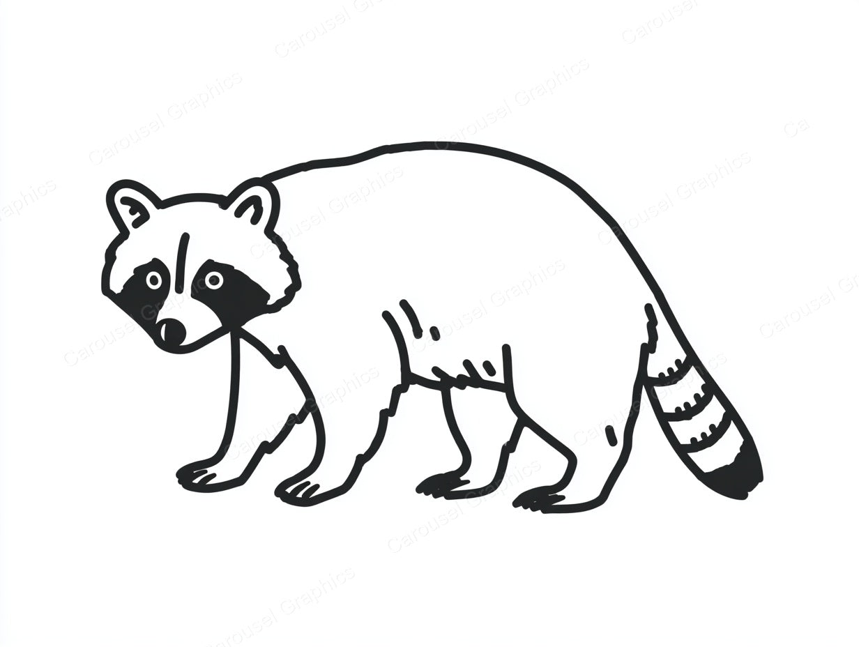 Raccoon Vector Graphic preview
