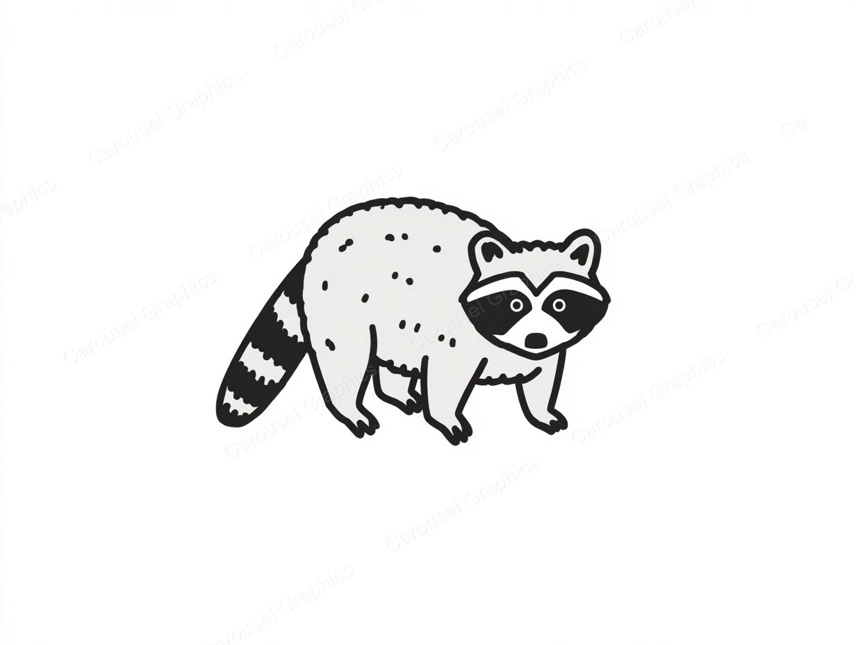 Raccoon Vector Graphic preview