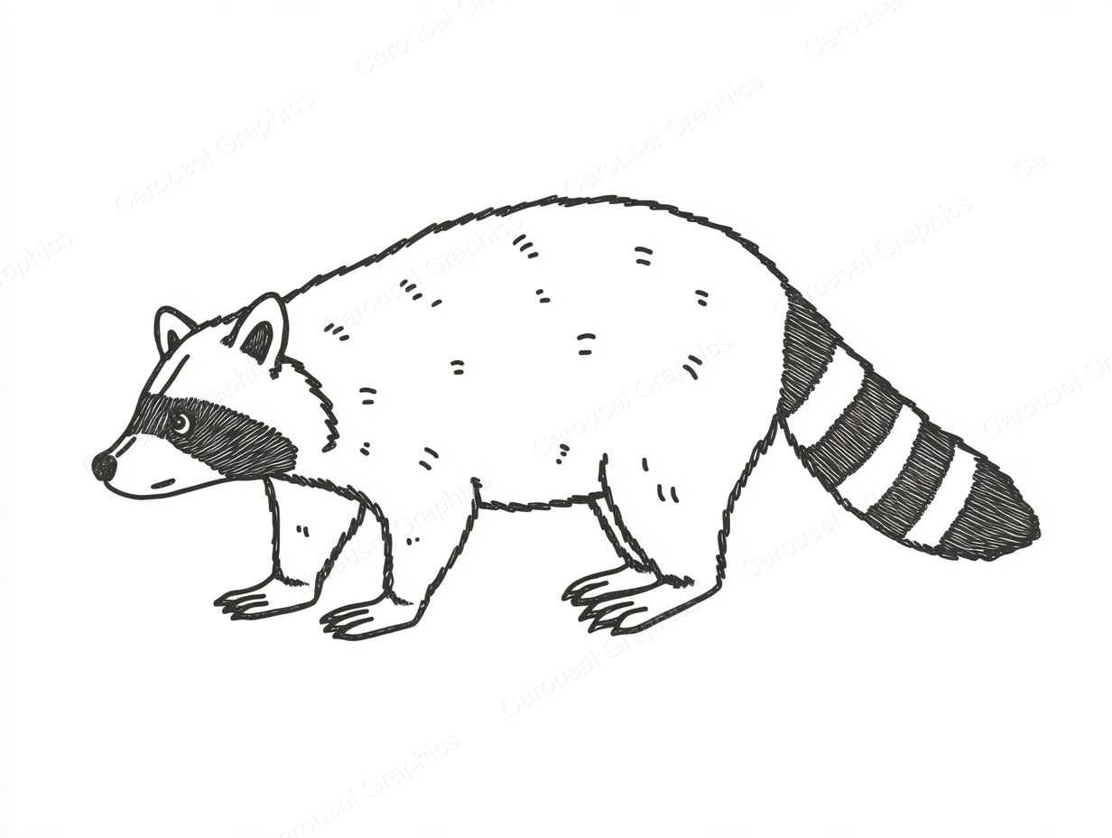 Raccoon Vector Graphic preview
