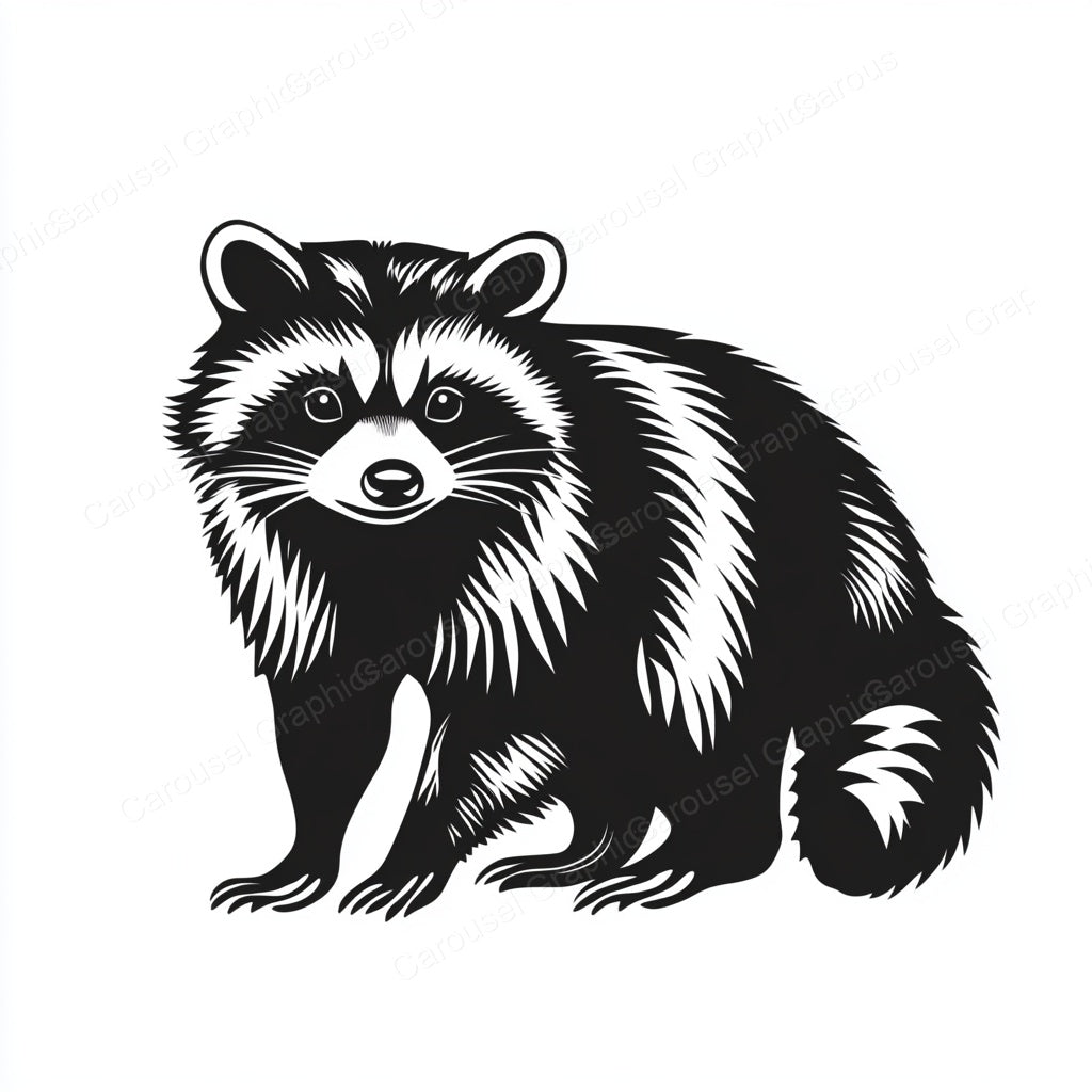 Raccoon Vector Graphic preview