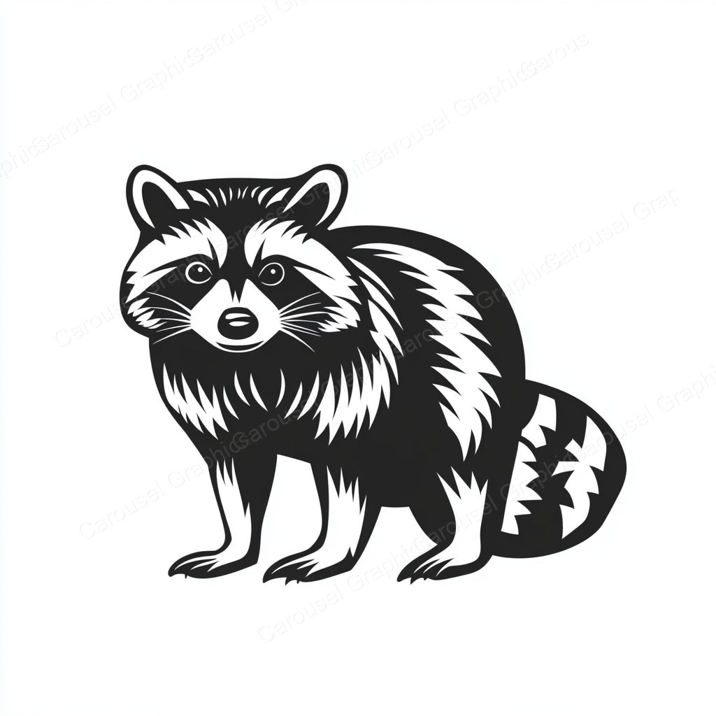 Raccoon Vector Graphic preview