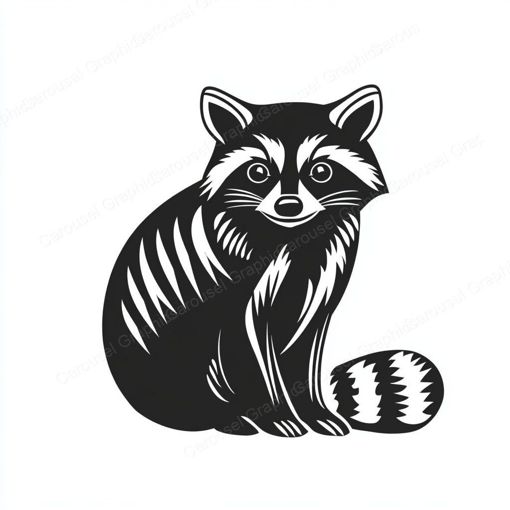 Raccoon Vector Graphic preview