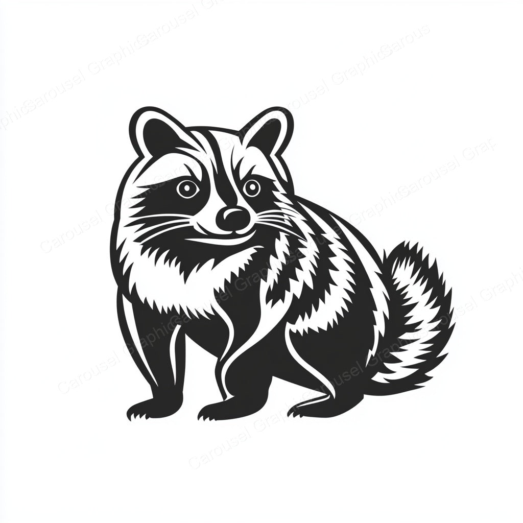 Raccoon Vector Graphic preview